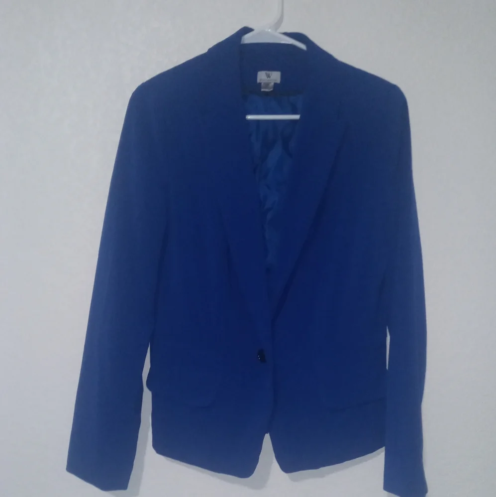 Worthington Royal Blue Blazer Jacket - Picture 1 of 5